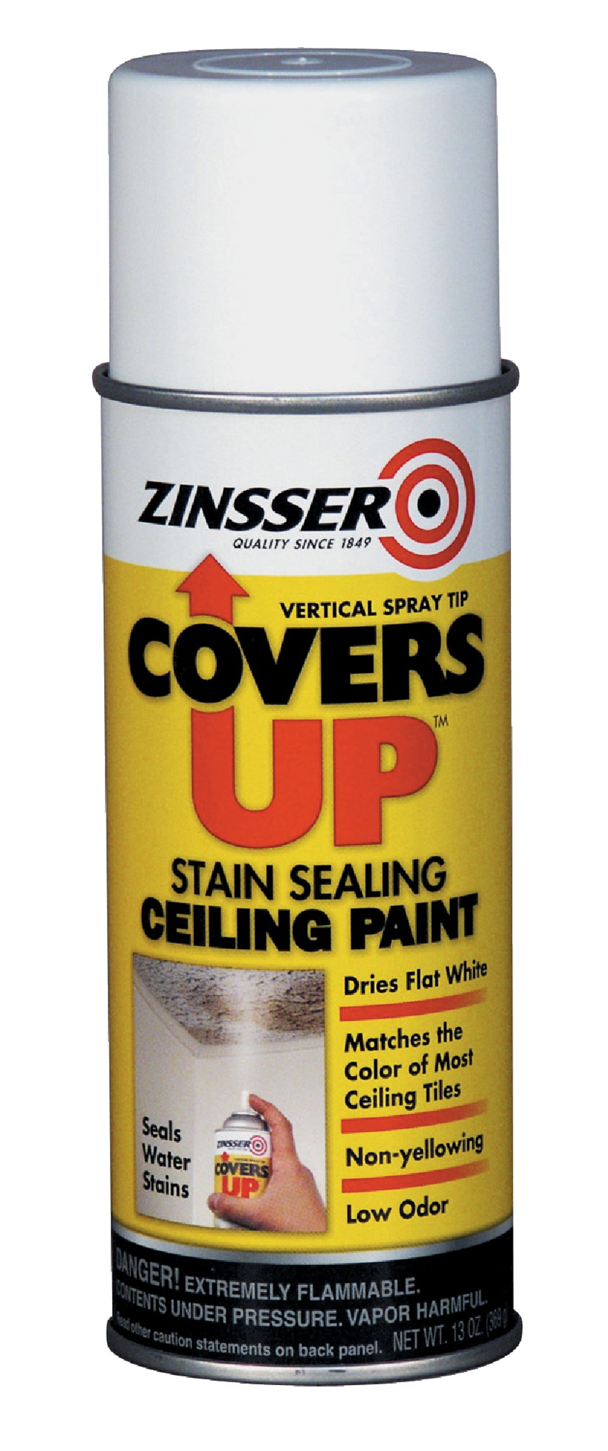 RustOleum Zinsser Covers Up Stain Sealing Spray Paint Primer 13 Oz