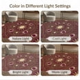 thumbnail image 7 of ODIKA 8'x10' Washable Area Rug Non-Shedding, Easy Care, Pink Boho Maximalist Interlocking Rings Symmetrical Border Retro for King Size Bedroom Under Bed, Master Suite, 7 of 7