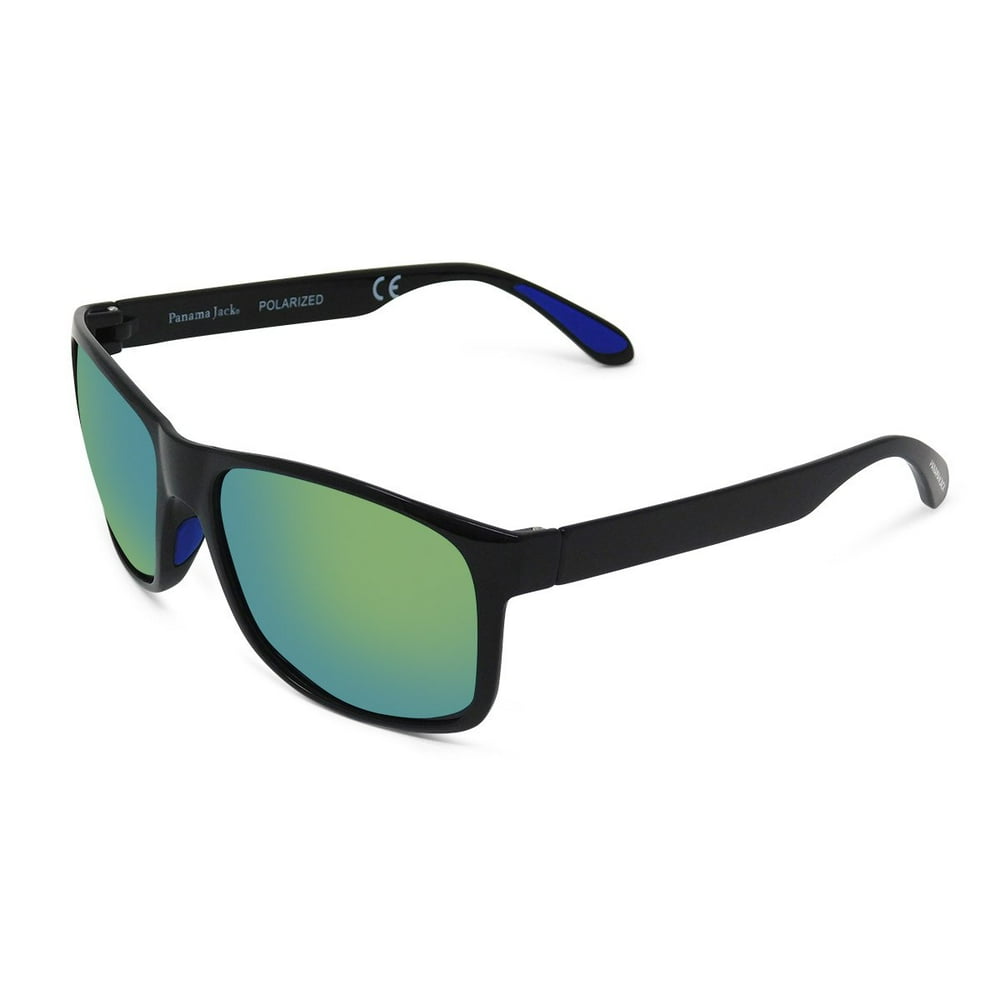 Panama Jack Panama Jack Polarized Rectangle Mirror Sport Sunglasses