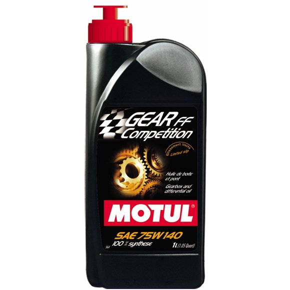 Motul 823511 Gear FF Competition 75W140 Lubrifiant de Course à Base d'Ester Synthétique à 100 pour Cent pour Différentiel à Glissement Limité (LSD) - 1 Litre