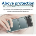 thumbnail image 2 of Case for Samsung Galaxy Z FILP 3 5G Case Slim Dropproof [Defend from Drop/Scratch/Slip/Fingerprint] Clear Acrylic Hard Back Soft TPU Bumper Hybrid Phone Cover for Samsung Z FILP 3 5G-Crystal Clear, 2 of 14