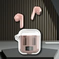 thumbnail image 2 of Matoen Wireless Bluetooth 5.3 Light-Weight in Ear Headphones Built-in Microphone Immersive Sound Headset with Charging Case Pink, 2 of 9