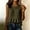 *Army Green, variant on Women's V Neck Ruffle Cap Sleeve Blouse, Casual Loose Fit Summer Top Army Green,Women's Plus M