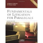 Pre-Owned Fundamentals of Litigation for Paralegals (Hardcover) 0735551146 9780735551145