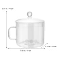 thumbnail image 4 of Raindrops Glass Cooking Pot Transparent For Home Cooks Kitchen Use 1Pack 7.1x5.7x5.1in, 4 of 6