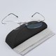 thumbnail image 4 of Gafas de lectura ultraligeras de titanio sin montura, unisex, con dioptrías de +1,0 a +3,5, compactas., 4 of 5