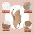 thumbnail image 4 of Women Shapewear Backless Body Bra Shaper Plus Size Plunge Invishaper Low Back Thong Bodysuits Open Crotch Daily Use, 4 of 6