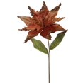 thumbnail image 1 of Vickerman OF161428 Copper Poinsettia Flower Stem, 26 & 12 in., 1 of 1