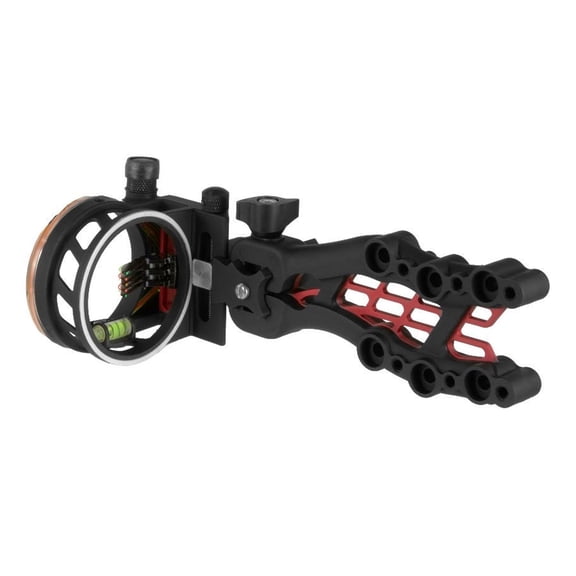 TruGlo Carbon Hybrid 5-Pin Bow Sight, Black ,.019 Pins with Light - TG7415B