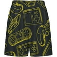 thumbnail image 3 of Faty-T Mens Sleep Shorts Game Controller Lounge Bottoms Soft Comfy Pajama Wear Pants, 3 of 4