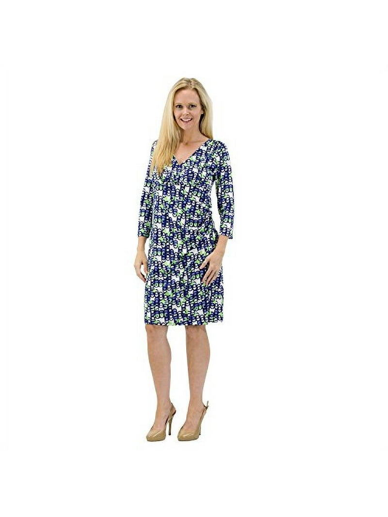 fit and flare 3 4 sleeve knee length dress Karen Kane 3/4 Sleeve Fit & Flare Dress in Black Medium