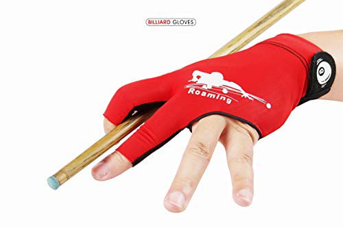 Men Women Quick-Dry Pool Glove Billiard Left/Right Hand Great for Snooker Cue Shooters Carom Sports 