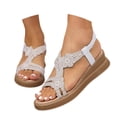 thumbnail image 2 of MKLEKYY Sandalias de Plataforma para Mujer, Sandalias de Estilo Bohemio de Moda de Verano para Mujer, Sandalias de Agua Con Punta, 2 of 4