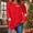 Red, variant on Tdoqot Womens Christmas Sweatshirt- Long Sleeve Funny Cute Crewneck Graphic Tops Red Size XL