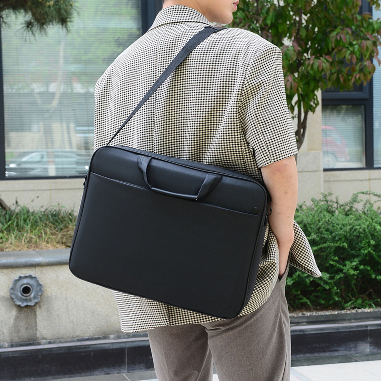 GRJIRAC Laptop Bag 15.6 17 inch Sleeve for Case with Shoulder Straps Handbag Briefcase Computer Notebook Shockproof Protective B