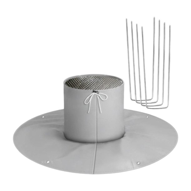 Protector de raíces de árboles contra heladas. Envoltura protectora multifuncional, fácil de instalar. Cuidado Gris claro