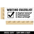 thumbnail image 2 of Writing Checklist Teacher Student School Self-Inking Rubber Stamp Ink Stamper - Purple Ink - Small 1-1/2 Inch, 2 of 7