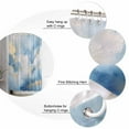 thumbnail image 5 of Abstract Marble Texture Shower Curtain Set ，Waterproof Fabric Shower Curtains Blue Golden Cloud Effect Shower Curtains for Bathroom,Bathroom Decor 36"x72", 5 of 6
