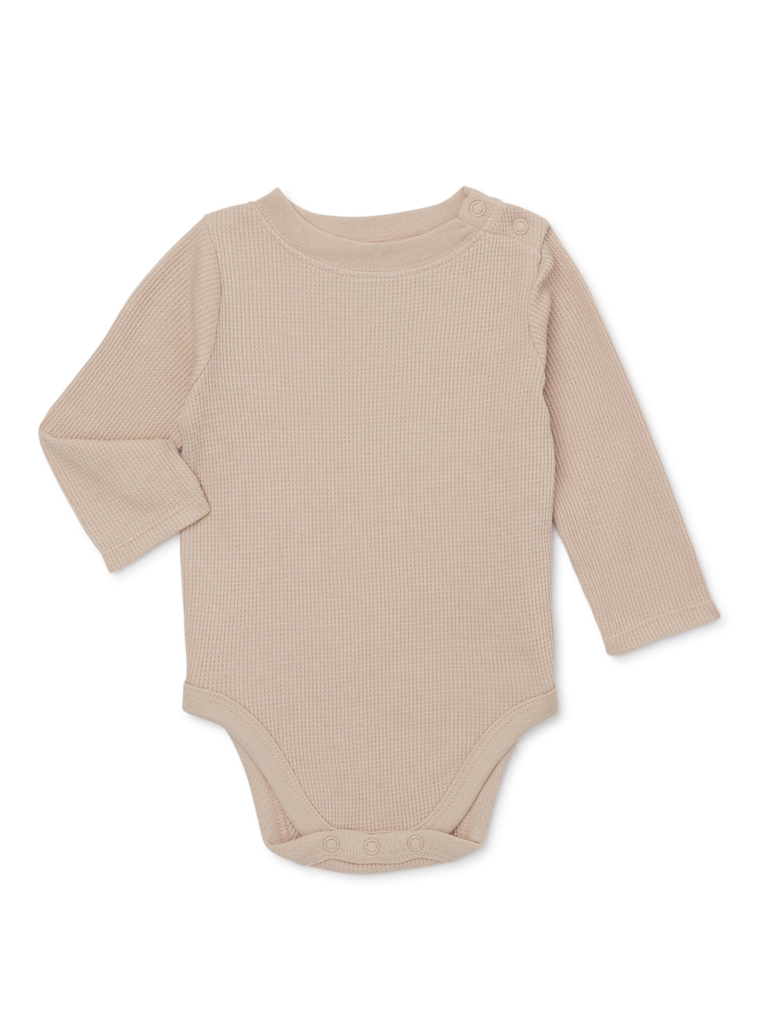 Garanimals Baby Boy Thermal Bodysuit with Long Sleeves, Sizes 0/3