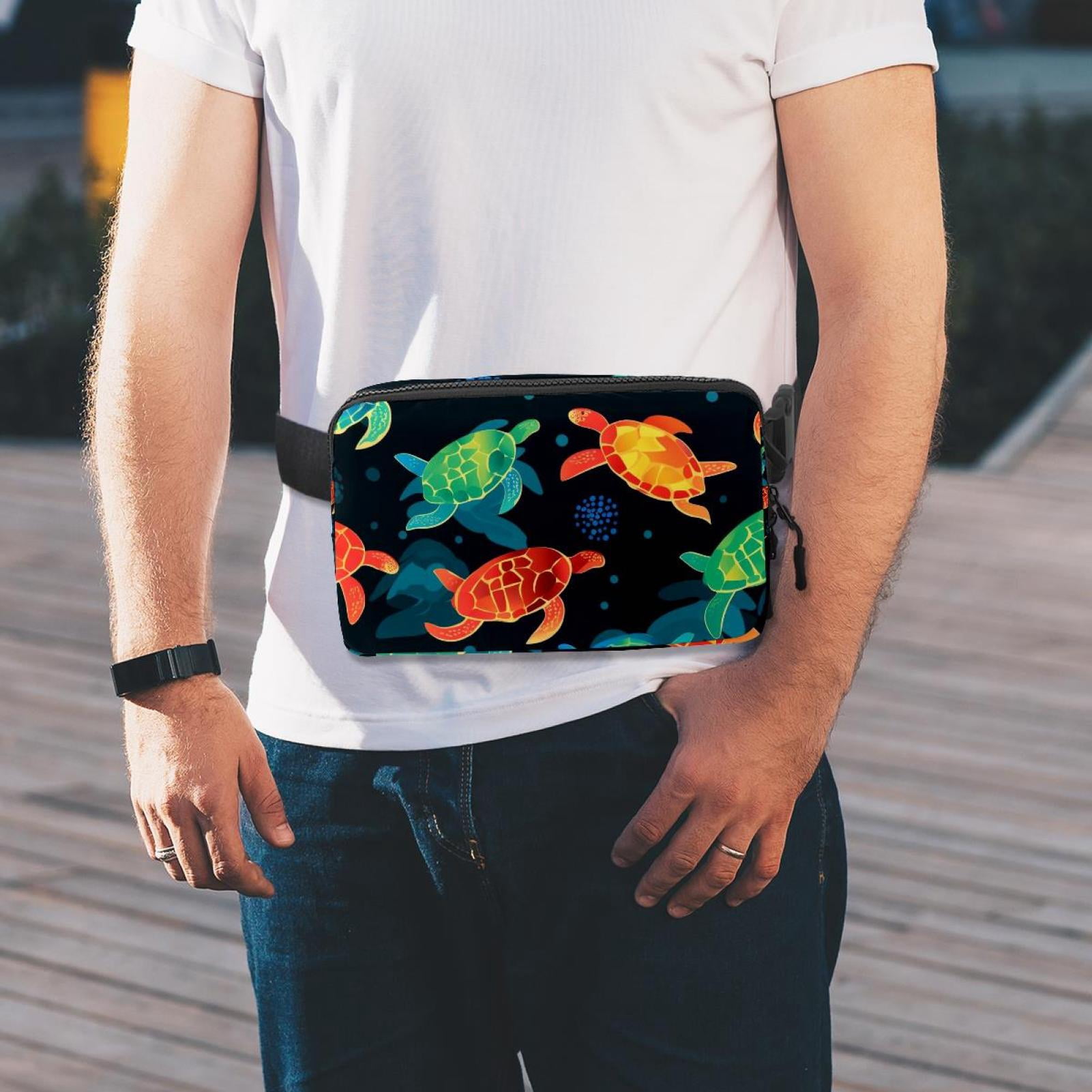 Sea turtles Lightweight Running Belt Waist Bag with Extension Strap and Money Belt - Unisex