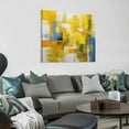 thumbnail image 2 of JEUXUS Abstract Yellow Wall Art Modern Abstract Canvas Wall Art the Pictures Print On Canvas Modern Artwork Wall Decoration for Home Living Room, 2 of 4