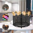 thumbnail image 5 of Drain Rack Rotating Metal Utensil Caddy 5 Compartment Silverware Cutlery Holder Fork Spoon Napkin Organizer Flatware Storage for Party Buffet Picnic Outdoor, 5 of 8