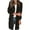 Black, variant on Ozmmyan Women's Cardigan Sweater Autumn Winter Long Sleeve Solid Blouse Sweater Coats
