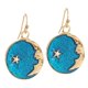 thumbnail image 4 of Pendientes Colgantes Jinwen Moon Star Dangle Earring de Dibujos Animados, 4 of 8