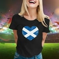 thumbnail image 2 of XIAONU Men's Vintage Scotland Flag Heart Graphic T-Shirt Retro Casual Daily Crewneck Short-Sleeve Tee, 2 of 4