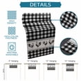 thumbnail image 6 of Table Runner - 36 Inch Long, Farmhouse Black Plaid Kitchen Dining Table Runner Dresser Scarves, Vintage Country Cock Checkered Farmhouse Decor for Coffee Tables Wedding Party Banquet, 6 of 8