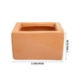 thumbnail image 5 of FOMIYES 3 Pcs Plant Pot Ceramic Flowerpot Home Decor Red Pottery Flowerpots 9x9cm Brown, 5 of 8