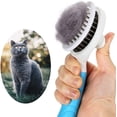 thumbnail image 4 of Cepillo autolimpiante para perros y gatos, elimina el pelo, masajea, peine rosa para mascotas, 4 of 5