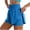 Sky Blue, variant on Mnuaqn Women's Athletic Shorts High Waisted Running Short Pocket 2.5" Sporty Shorts Gym Workout Shorts (Red, L)