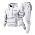 thumbnail image 4 of Yaoyar Men Valentine's heart-print Casual Pullover Hooded Sports Print Long Sleeve Trousers Two-Piece Elastic Waist Tracksuit Quick Dry Long Sleeve Top And Pants, 4 of 5