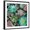 Black Frame, variant on Art.com Floral Succulents v2 Crop Art Print by Danhui Nai, 16" x 16"
