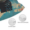 thumbnail image 3 of KLL Blue Watercolor Duck Pillow Covers Envelope Closure,Super Soft and Cozy Fuzzy Fleece Pillow Case Cover (No pillow core） 20"x30", 3 of 5