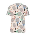 thumbnail image 3 of Rocae Cute Tennis Racket for Breathable Men's Baseball T-Shirt Fashionable Casual Baseball Jersey, Moisture-wicking Sportswear Large, 3 of 9