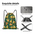 thumbnail image 4 of Saiise Pizza Pattern Sports Drawstring Backpack - String Swim Gym Bag with Wet Proof Pocket for Women&Men-Medium, 4 of 6