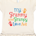 thumbnail image 3 of Inktastic My Grammy and Grampy Love Me Gift Toddler Girl Dress, 3 of 4