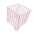 thumbnail image 3 of Cesta de almacenamiento de hierro, práctico organizador de escritorio para baño, dormitorio y oficina. Rosa, 3 of 9