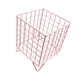 thumbnail image 3 of Organizador de escritorio, cesta de almacenamiento de hierro, cómoda y compacta caja de almacenamiento de papelería. Rosa, 3 of 9
