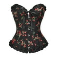 thumbnail image 2 of Jsaierl Women's Corset Top Lace Up Sleeveless Halloween Costumes Renaissance Corset Vintage Corset Lingerie Going Out Bustier Shapewear, 2 of 9