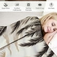 thumbnail image 3 of Creowell Hawaii Theme Print Blanket,Coconut Tree Tropical Plant Throw Blanket for Sofa Adults,Coastal Summer Palm Leaves Fuzzy Soft Blanket Bed Couch,Queen 60x80in, 3 of 6
