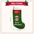 thumbnail image 3 of Custom Face Christmas Stocking - Personalized 18-Inch Christmas Hanging Stocking with Custom Face Photo, Name & Initials - Fun & Quirky Holiday Decor and Gifts, 3 Pcs, 3 of 7