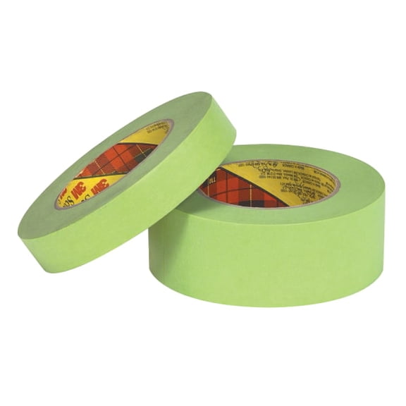 3M™ 233  Performance Masking Tape, 1/2" x 60 Yd., Green, Pack Of 48