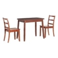 thumbnail image 1 of Pemberly Row Ensemble de Salle à Manger Moderne en Bois 3 Pcs avec Rangement, Brun Espresso, 1 of 17