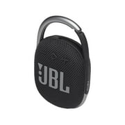 JBL Clip 4 Black Portable Bluetooth Speaker w/divvi! Case Bundle