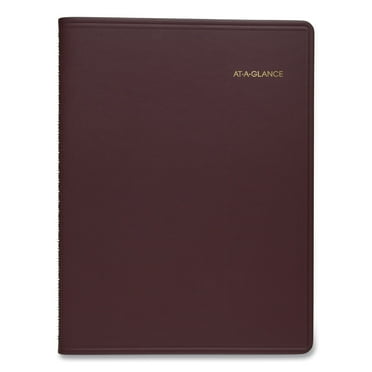 At-a-glance Weekly Appointment Book, 11 X 8.25, Winestone, 2021-2022