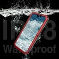thumbnail image 6 of for iPhone 12 Pro Case, Military Grade IP68 Waterproof Dustproof Shockproof Full Body Sealed Underwater Case with Built-in Screen Protector Heavy Duty Metal Rugged Defender Phone Case,Red, 6 of 8