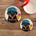 thumbnail image 2 of SKYSONIC Cute Puppy Ice Cream Pot Holders Trivets, 2 Pcs Heat Resistant Trivets,Cool Dog Summer Cotton Thread Weave Mats for Hot Pads Pans Pot Bowl Teapot for Kitchen Decor, 2 of 7